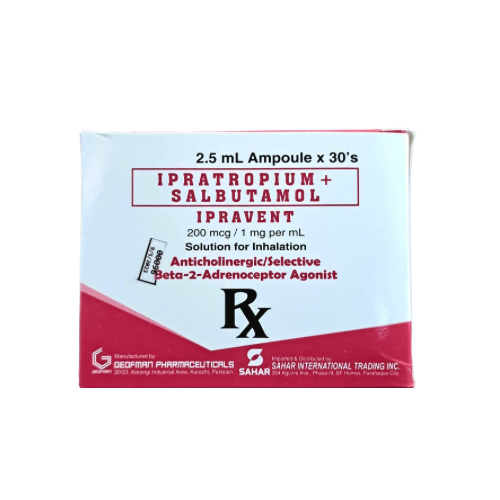Salbutamol+Ipratropium 500mcg Nebule x 1