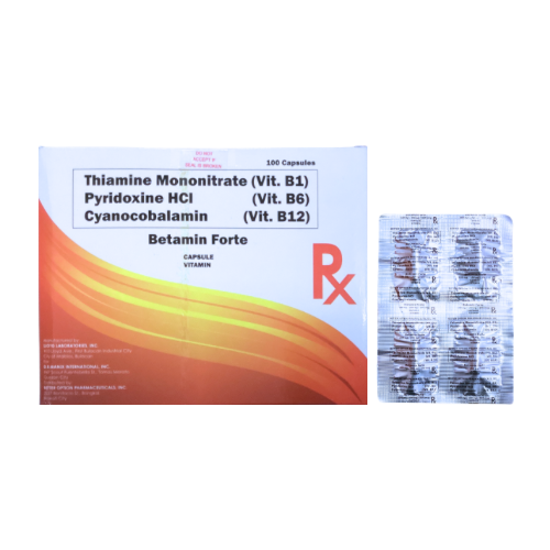 Vitamin B Complex B1+B6+B12 150mg/150mg/200mcg FORTE Capsule x 1