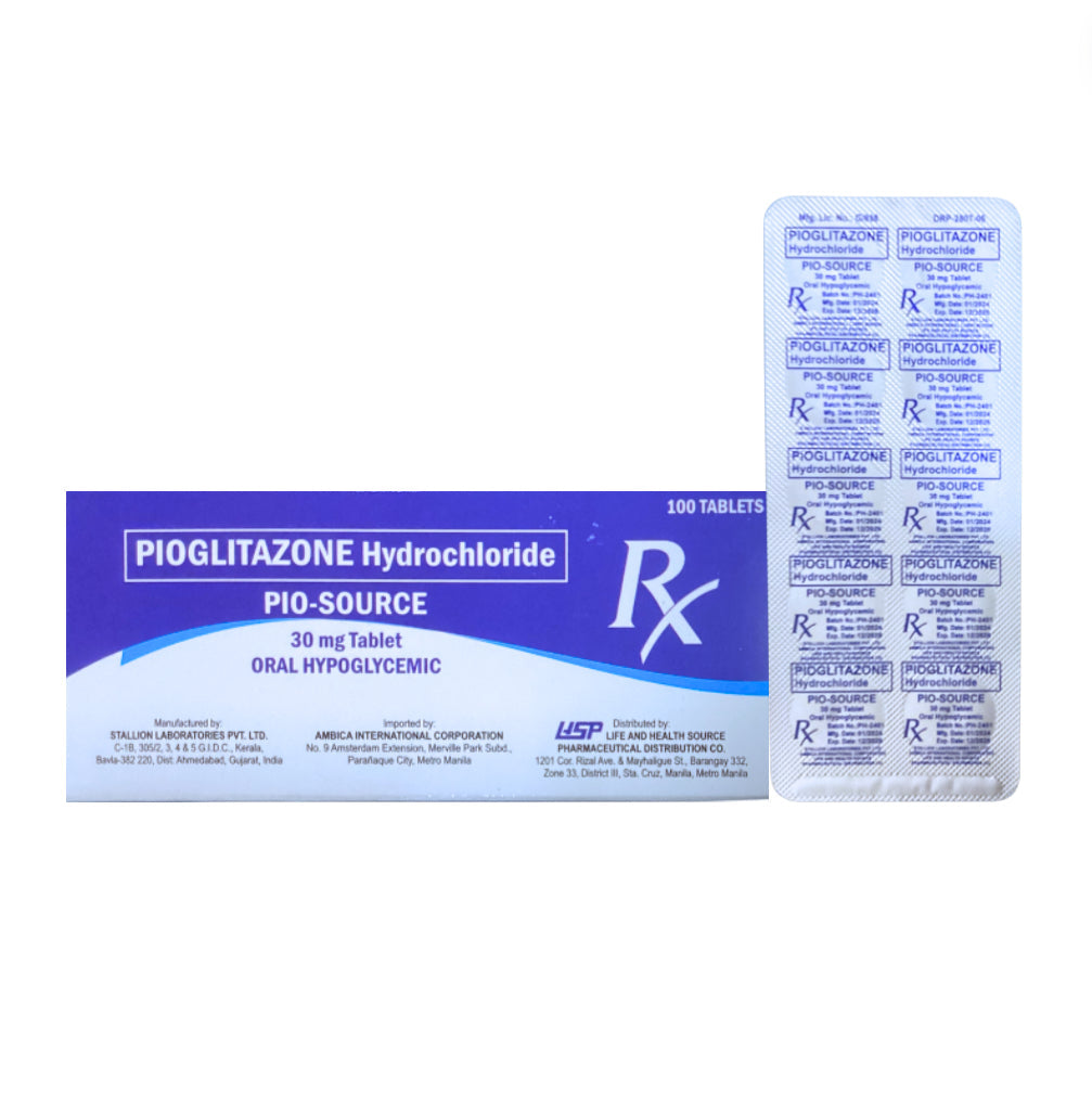 Pioglitazone 30mg Tablet x 1