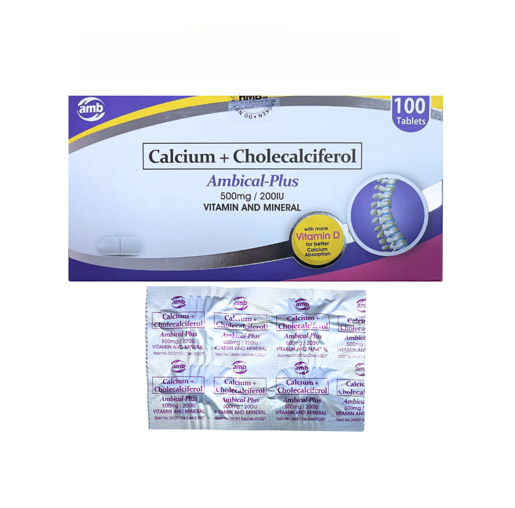 Calcium + Vitamin D3 1250mg/250IU Tablet x 1
