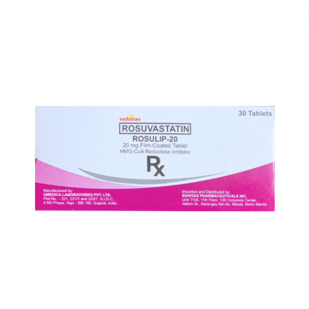 Rosuvastatin 20mg Tablet x 1