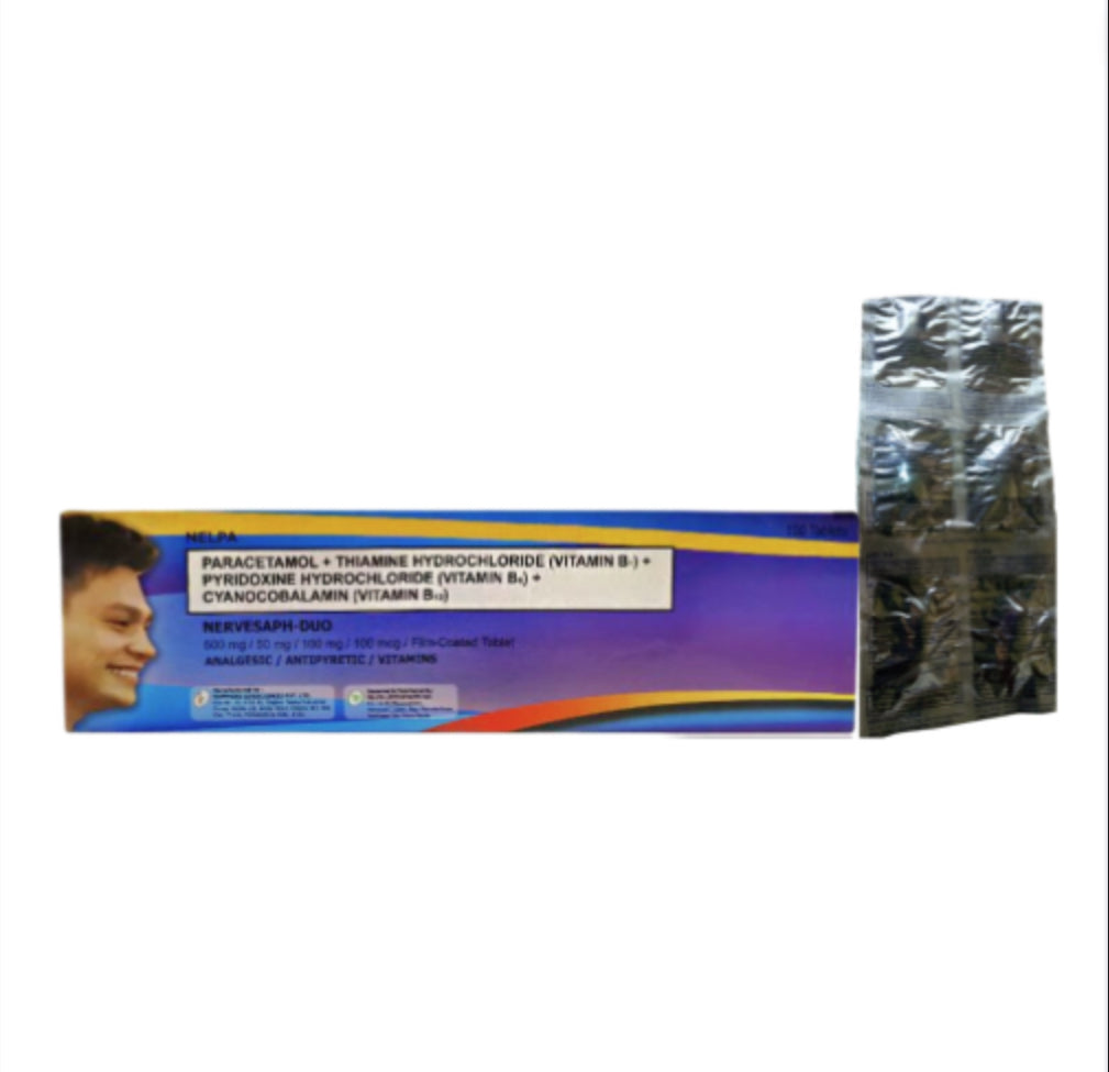 Paracetamol + Vitamin B Complex 500mg/100mg/50mg/100mcg Tablet x 1