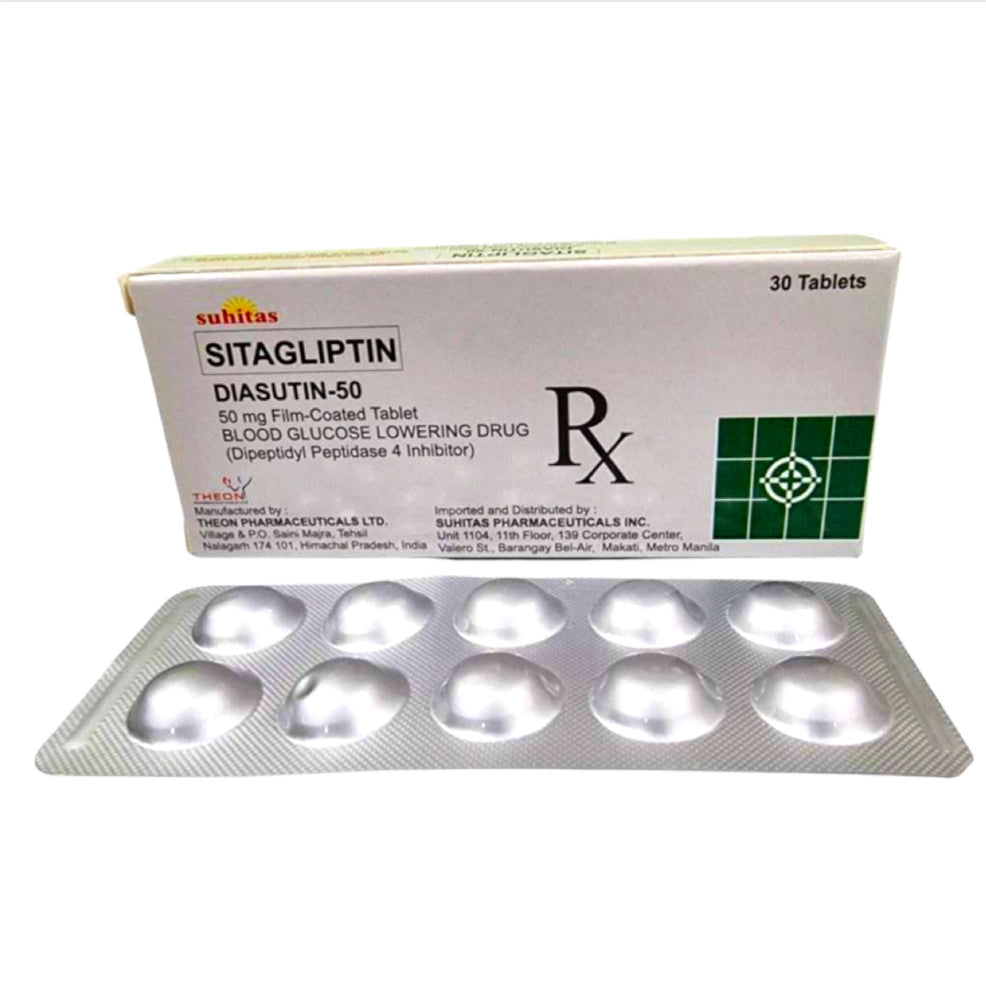 Sitagliptin 50mg. Tablet x 1s