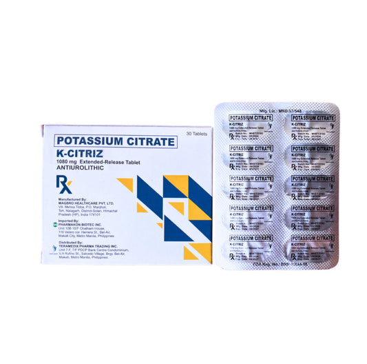 Potassium Citrate 1,080mg (10Meq) Tablet x 1