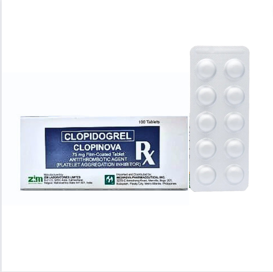 Clopidogrel 75mg Tablet x 1