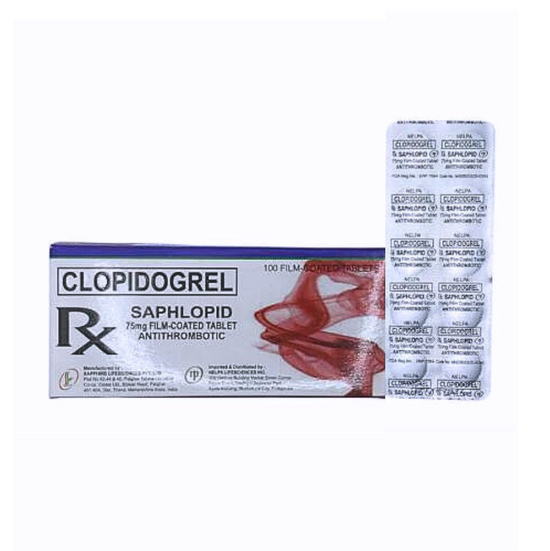 Clopidogrel 75mg Tablet x 1