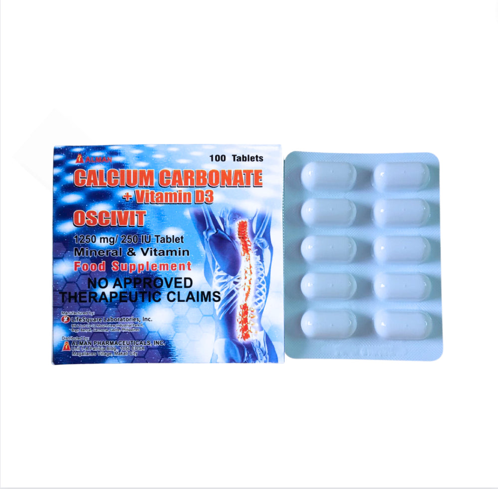 Calcium + Vitamin D3 1250mg/250IU Tablet  x 1