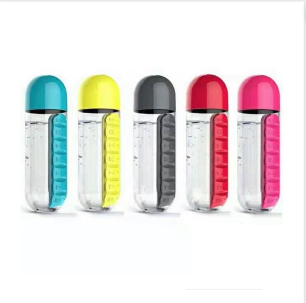 2 in 1 Bottle and  7 Days Weekly Pill Case Medicine Tablet Dispenser Organizer x 1 (Cebu Order Delivery Only for Now)