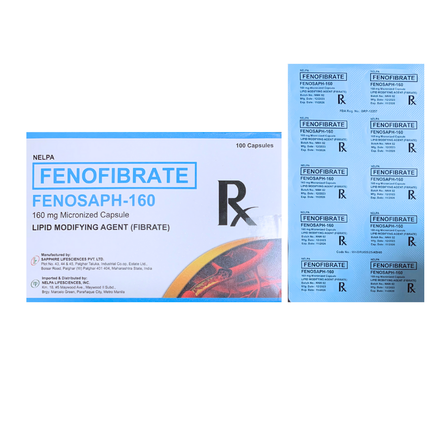 Fenofibrate 160mg Capsule x 1
