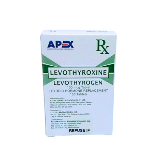 Levothyroxine 100 mcg Tablet 100’s