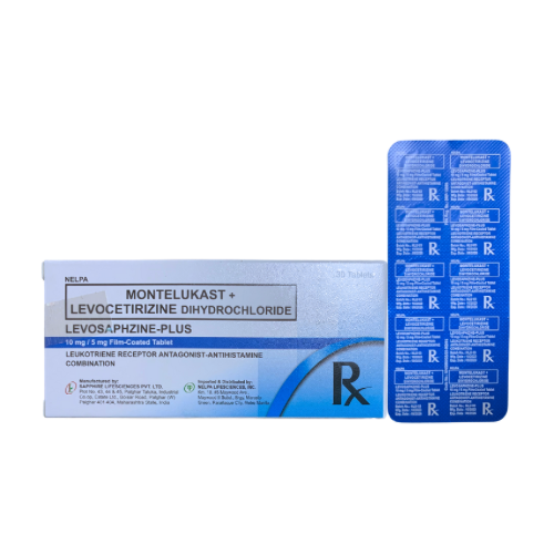 Levocetirizine+Montelukast 5mg/10mg Tablet  x 1